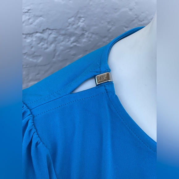 Michael Kors blue top  NWT - Picture 2 of 10